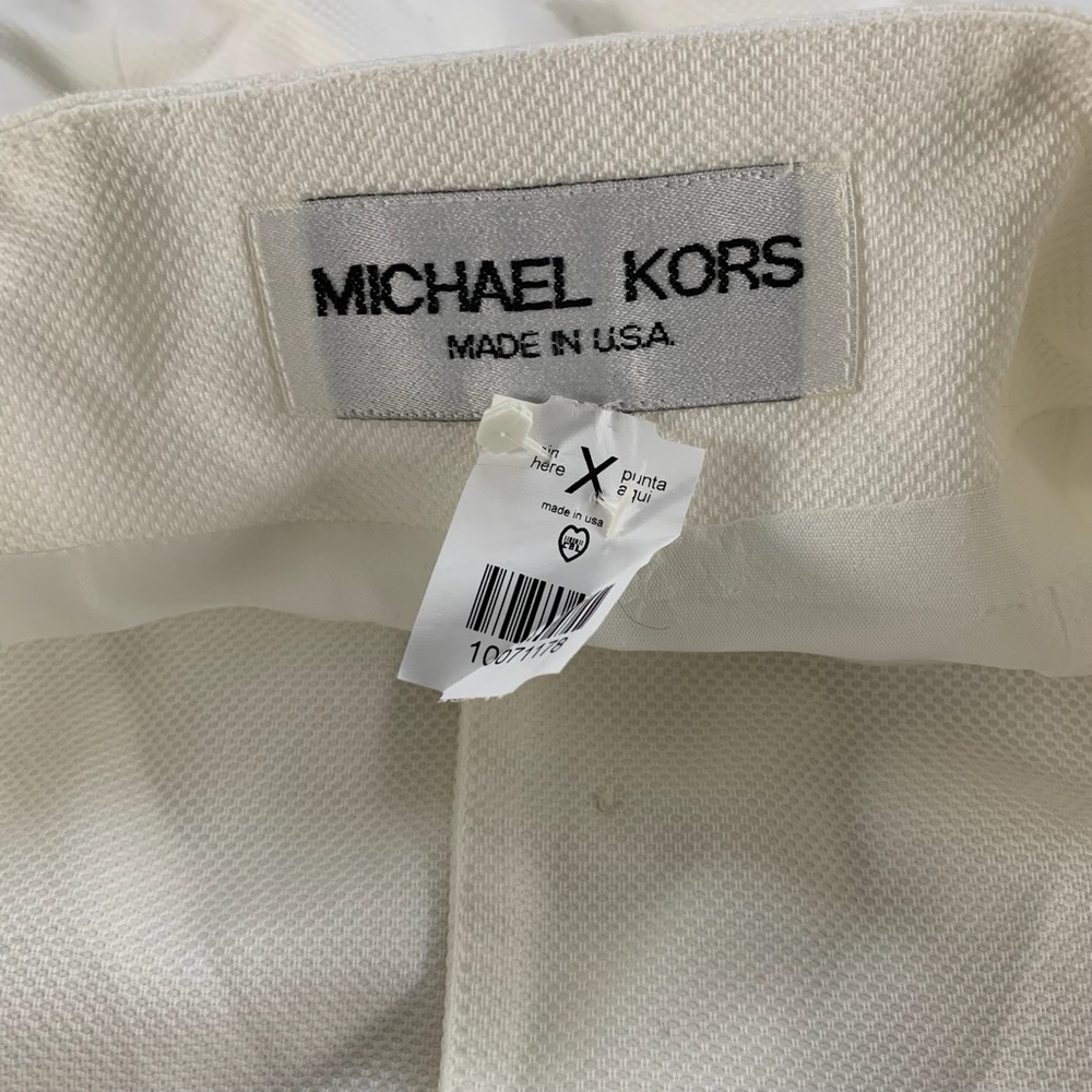 Vintage 1980s Deadstock Michael Kors Collar Button Up Fitted Cotton Halt… - Picture 6 of 15